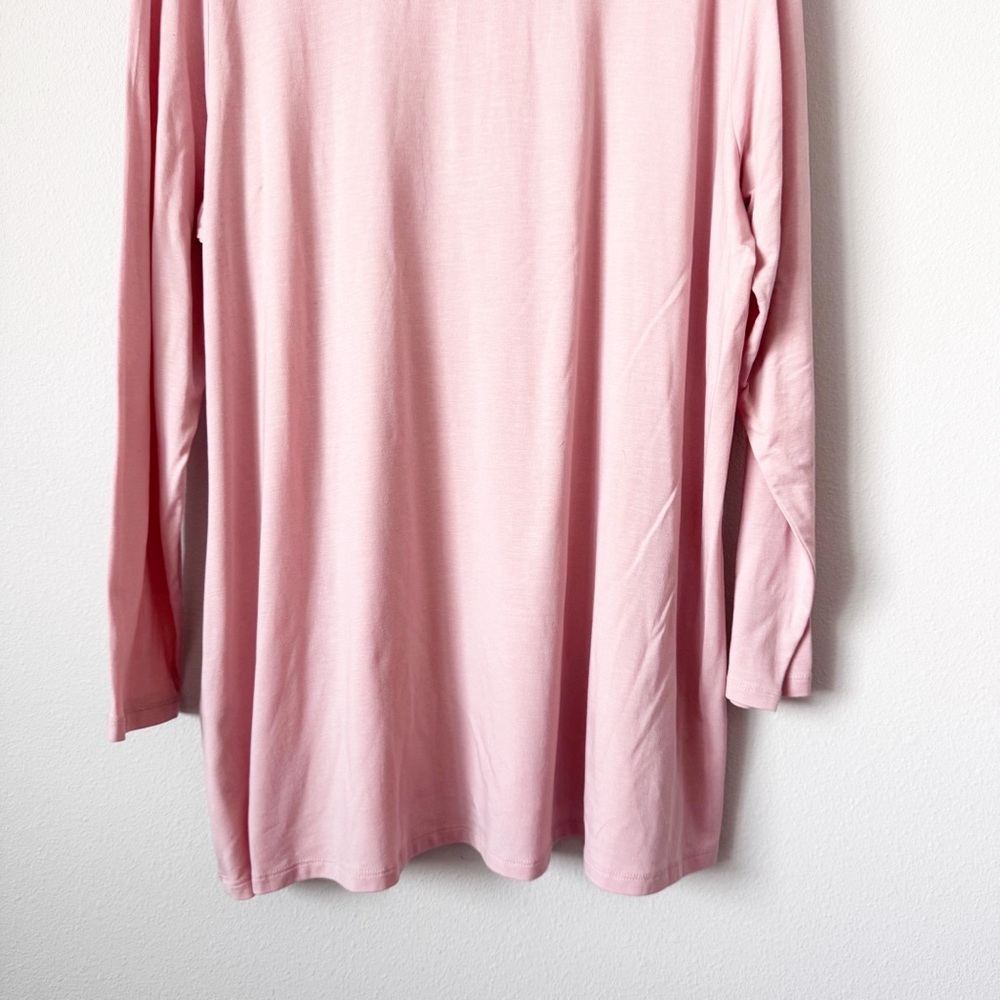 Eileen Fisher Tencel Interlock Ballet Neck Long Sleeve Tee - Picture 7 of 10